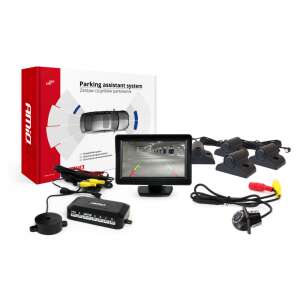 Amio parkolásérzékelő készlet 4,3 hüvelykes képernyővel és HD kamerával teherautókhoz - Tolatóradar