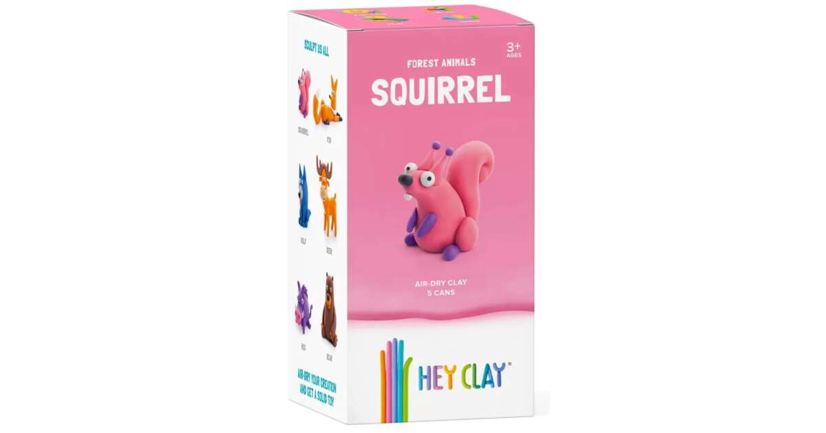 Hey Clay Air Drying Clay Set - Squirrel