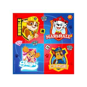 Servetele Paw Patrol, 16 bucăți, cu Chase, Marshall, Skye și Rubble - Mancs Őrjárat