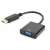 Adapter Gembird DisplayPort do VGA, czarny, 0,2m