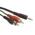 Gembird 3,5 jack/2RCA audio kábel 1,5m Black CCA-458 170517834