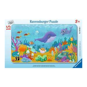 Ravensburger 15-dielna skladačka pre deti, vodné zvieratá, morský život, oceán, skladačka pre deti, vzdelávacia hračka - Ravensburger Puzzle