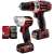 Einhell TE-CD 12/1 +22+CL cordless drill driver set with work light, 2 batteries, charger and 22 piece bit and drill set