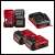 Einhell TE-CD 12/1 +22+CL cordless drill driver set accessories: 2 batteries, charger and 22 piece bit and drill set
