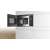 Bosch BEL554MS0 built-in microwave, open door, black