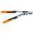 Fiskars PowerGear X Bypass Lopper, 1020186 (S), orange and black handles, silver blades, closed position