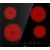 Gorenje ECT641BSC ceramic cooktop with glowing hot cooking zones