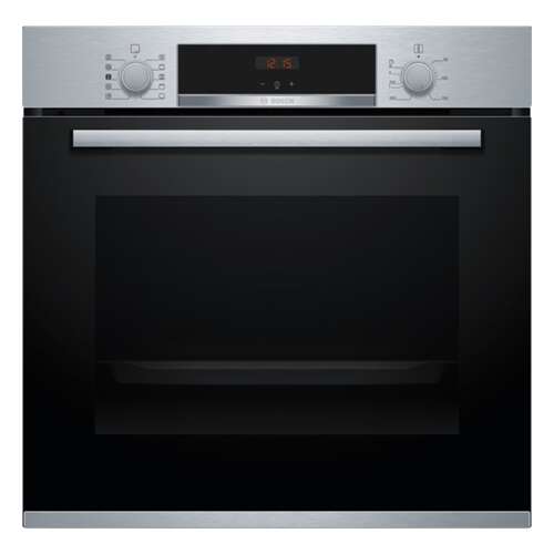 Bosch HRA534ES0 beépíthető sütő gőzfunkcióval, Serie4, 71 l sütőtér, D energiaosztály, Digitális kijelző, Nemesacél