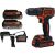 Black+Decker Cordless Drill Driver - 18V, 1.5Ah, 2 Batteries 107109633