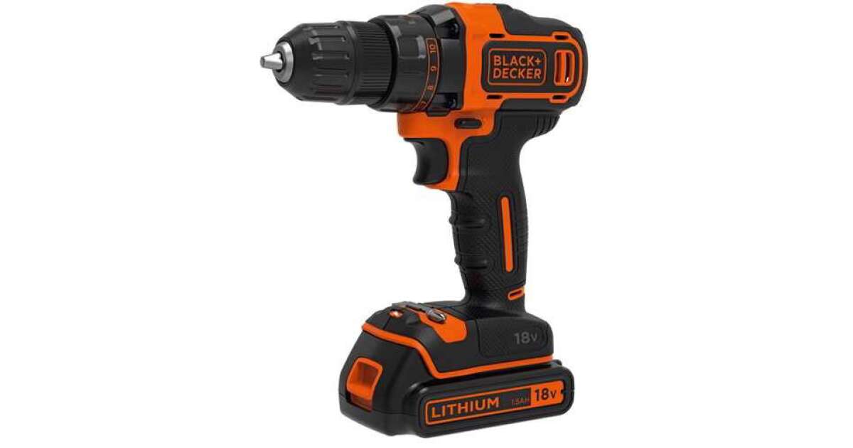 Black & Decker Bdchd18k-qw Hammer Drill Cordless Orange