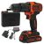 Black &amp; Decker BDCHD18K-QW, akumulatorowa wiertarko-wkrętarka udarowa 18 V 1,5 Ah w walizce 134281336