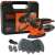 Black+Decker Mouse Delta Sander, 120W, with carrying case, sanding pads, and finger sanding attachment