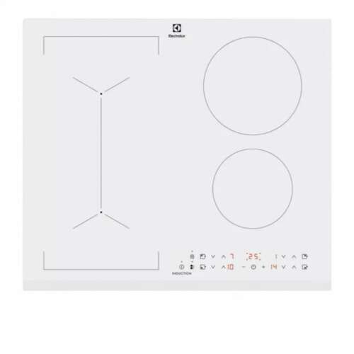 Electrolux LIV63431BW 60cm white induction cooktop with 4 zones and Bridge function