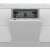 Whirlpool WIC 3C34 PFE S built-in dishwasher, white, open door