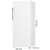 Gorenje RB615FEW5 single door refrigerator, white, dimensions