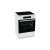 Gorenje GECS6C70WPA freistehender Elektroherd, weiß, Frontansicht