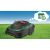 Bosch Indego XS 300 robotic lawn mower on grass, automatic scheduling