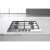 Whirlpool TGML 651 IX built-in gas hob, stainless steel, kitchen countertop