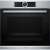 Bosch HBG6750S1 beépíthető sütő, rozsdamentes acél, fekete üveg ajtó, 71L kapacitás