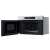 Whirlpool MBNA910X built-in microwave oven, stainless steel and black, open door view