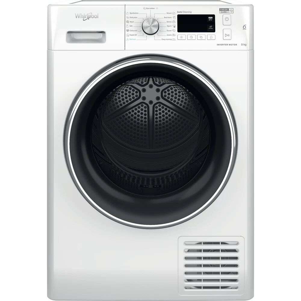 Whirlpool FFT M11 9X3BXY EE sušička s tepelným čerpadlom, 9 kg, 13 programov, FreshCare+, SoftMove, energetická trieda A+++, biela