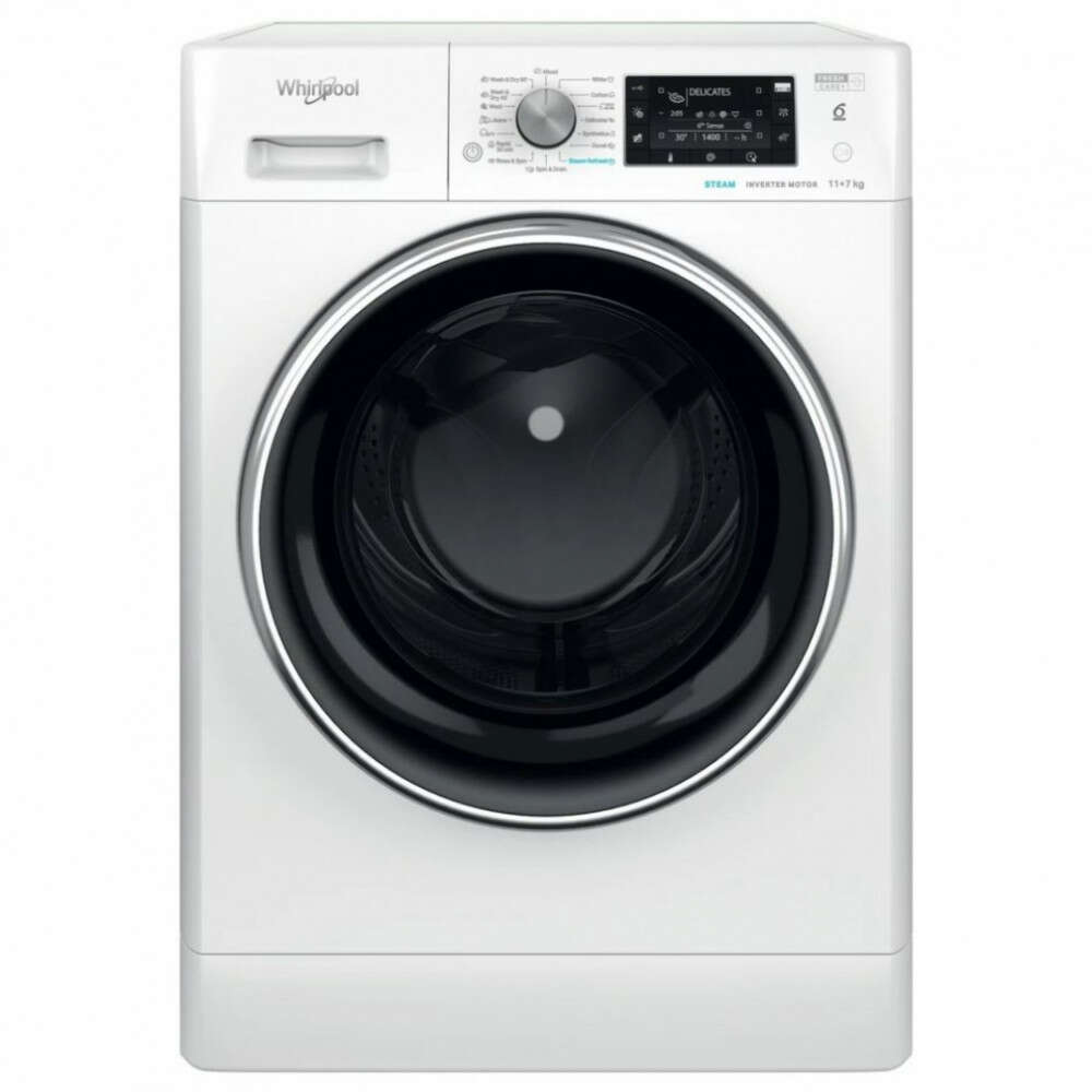 Whirlpool FFWDD 1176258 BCV EE Mosó-szárítógép, 11 kg - 7 kg, 160...