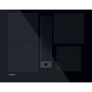 Plita de inducție Whirlpool WVH 1065B F KIT 65 cm, cu hotă integrată, negru - Whirlpool