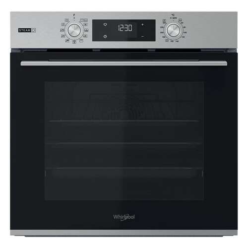 Whirlpool OMSK58HU1SX beépíthető sütő, rozsdamentes acél, 71L, 11 funkció, Steam+