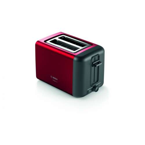 Bosch TAT3P424 red toaster side view