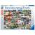 Puzzle Ravensburger 3000 elementów z kolażem zabytkowych samochodów dostawczych Volkswagena