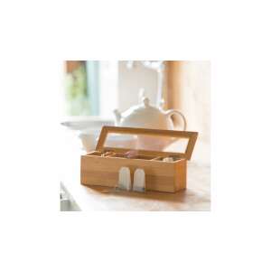 AMON Bambusz Teafilter Tartó - 4 Rekeszes