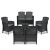 Lima 6 személyes kerti bútor garnitúra grafit 62948457