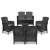 Lima 6 személyes kerti bútor garnitúra grafit 62948457