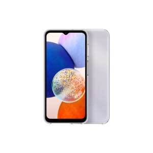 Samsung Galaxy A14 Clear Case, transparent, front and back view - Phone Case