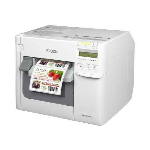 Epson ColorWorks C3500 címkenyomtató, vonalkódos és szöveges címkék nyomtatása