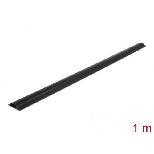 Delock 30 x 8 mm fekete kábelcsatorna, 1 méter hosszú