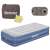 Bestway Tritech single inflatable air mattress, blue and grey, with accessories