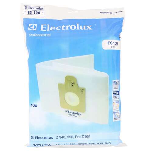 Electrolux Professional ES100 porszívó porzsákok, 10 darabos csomag, kompatibilis a Z 940, 950, Pro Z 951 modellekkel - Electrolux