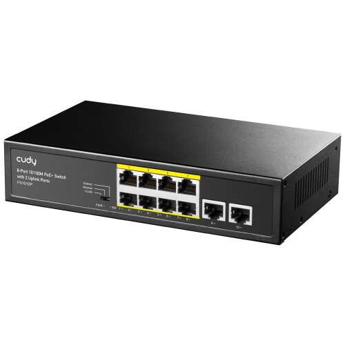 Cudy FS1010P 8-Port 10/100M PoE+ Switch mit 2 Uplink-Ports