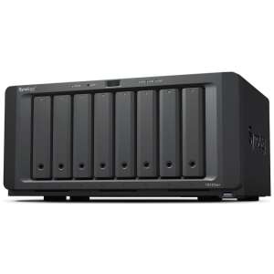 Serwer NAS Synology DiskStation DS1823XS+, czarny, 18-zatokowy, widok z przodu - Synology