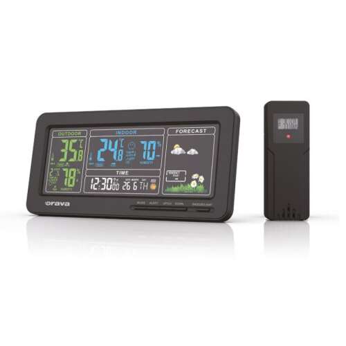 Orava METEO-1 vezeték nélküli időjárás állomás külső érzékelővel és beltéri kijelzővel