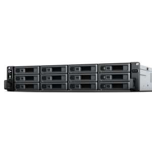 Serwer NAS Synology RackStation RS2423+ w obudowie rack 2U, widok z przodu - Synology