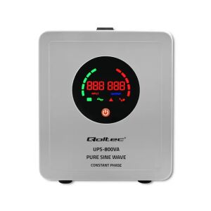 Qoltec Monolith UPS 800VA Undă Sinusoidală Pură Vedere frontală - Qoltec Surse de alimentare neîntreruptibile UPS