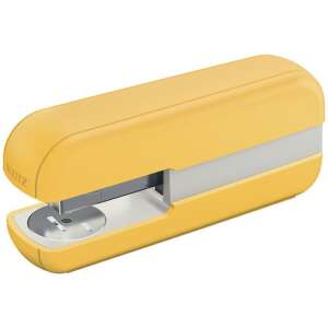 Leitz Cosy stapler, yellow, front view - Office Supply