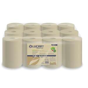 Lucart EcoNatural 14 CF 2-lagige havannabraune Rollenhandtücher, 12 Rollen pro Packung - Lucart