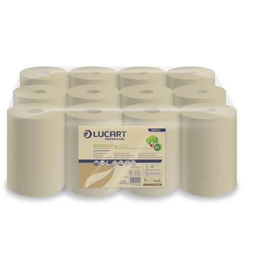 LUCART "EcoNatural 14 CF" 2-ply havana brown roll towel