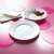 Luminarc Plumi white dinner plate on table setting
