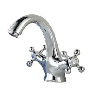 TRENDY S bathroom sink faucet, classic style, two-handle, chrome - Trendy S Faucet