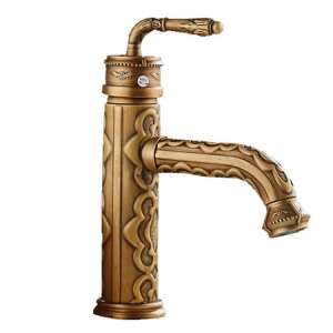 Antik bronz mosdócsap díszes mintákkal, TRENDY S - Trendy S Csaptelep