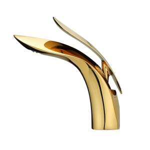 TRENDY S Arany fürdőszobai csaptelep, egykaros, modern kialakítás - Trendy S Csaptelep